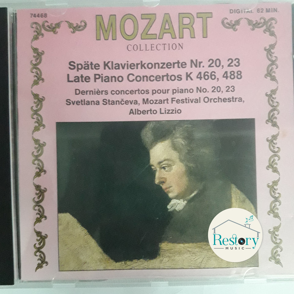 ซีดี MOZART COLLECTION - Nr. 20,23 Late Piano Concertos K 466,488 (CD) (VG+)