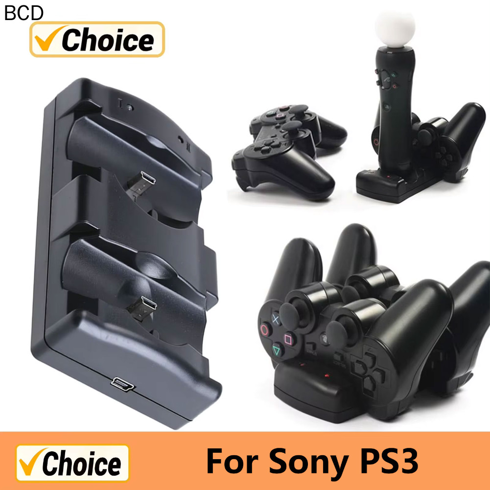 Usb Fast Charging Dock สถานีชาร์จแนวตั้งสําหรับ PS3/PS3 Move Controller Dual Charger Dock สําหรับ So