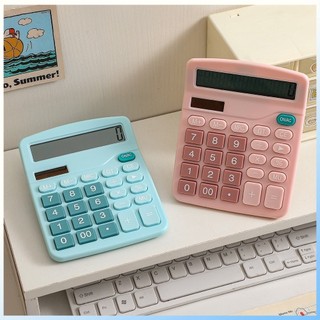 YTL เครื่องคิดเลข 2in1 เครื่องคิดเลข 12 หลัก สีฟ้าและสีชมพู 12 Digits Electronic Calculator