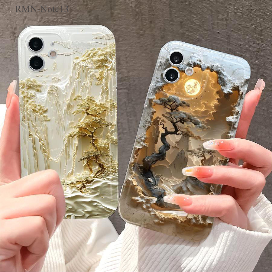 สำหรับ Xiaomi Redmi Note 13 12 11S 11 10 10S 9 8 Pro 4G 5G เคสเรดมี เคส เคสโทรศัพท์โปร่งใส QSK