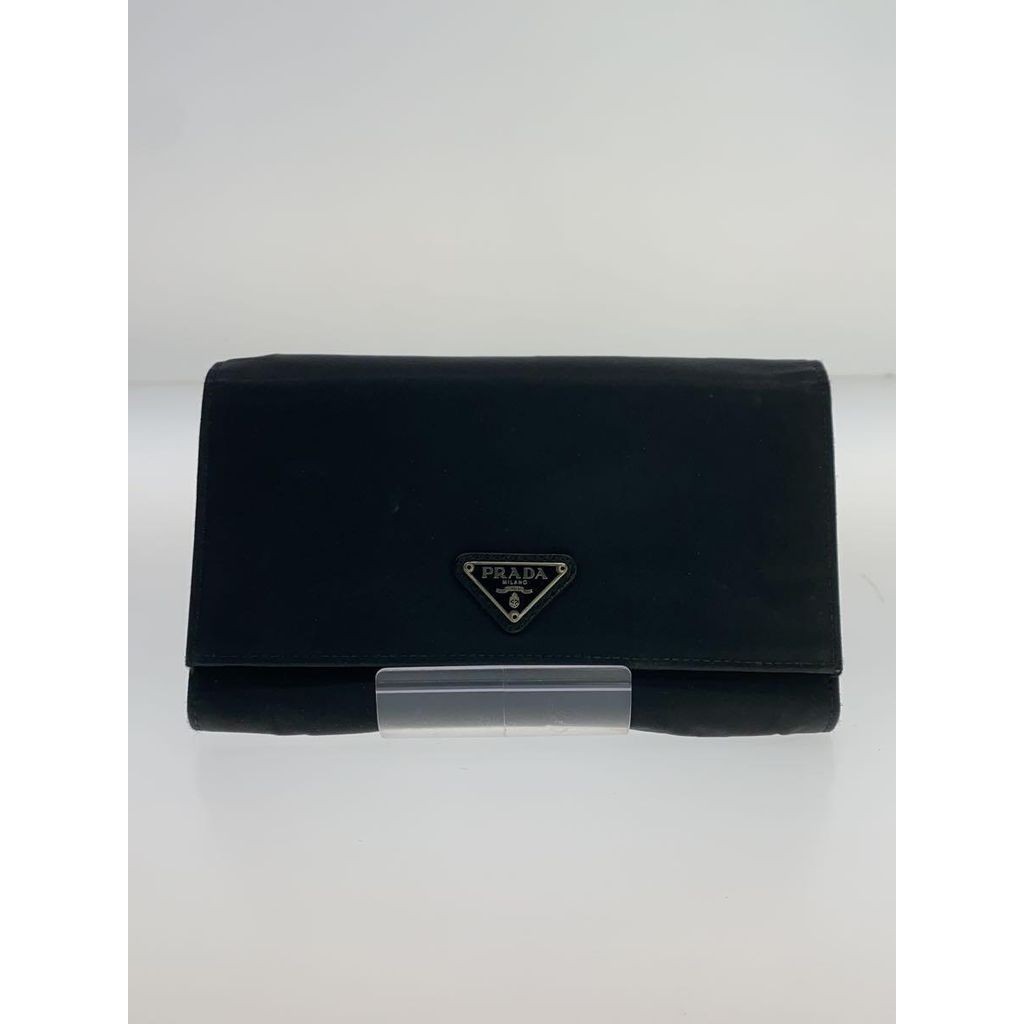 PRADA long wallet nylon BLK mens Direct from Japan Secondhand