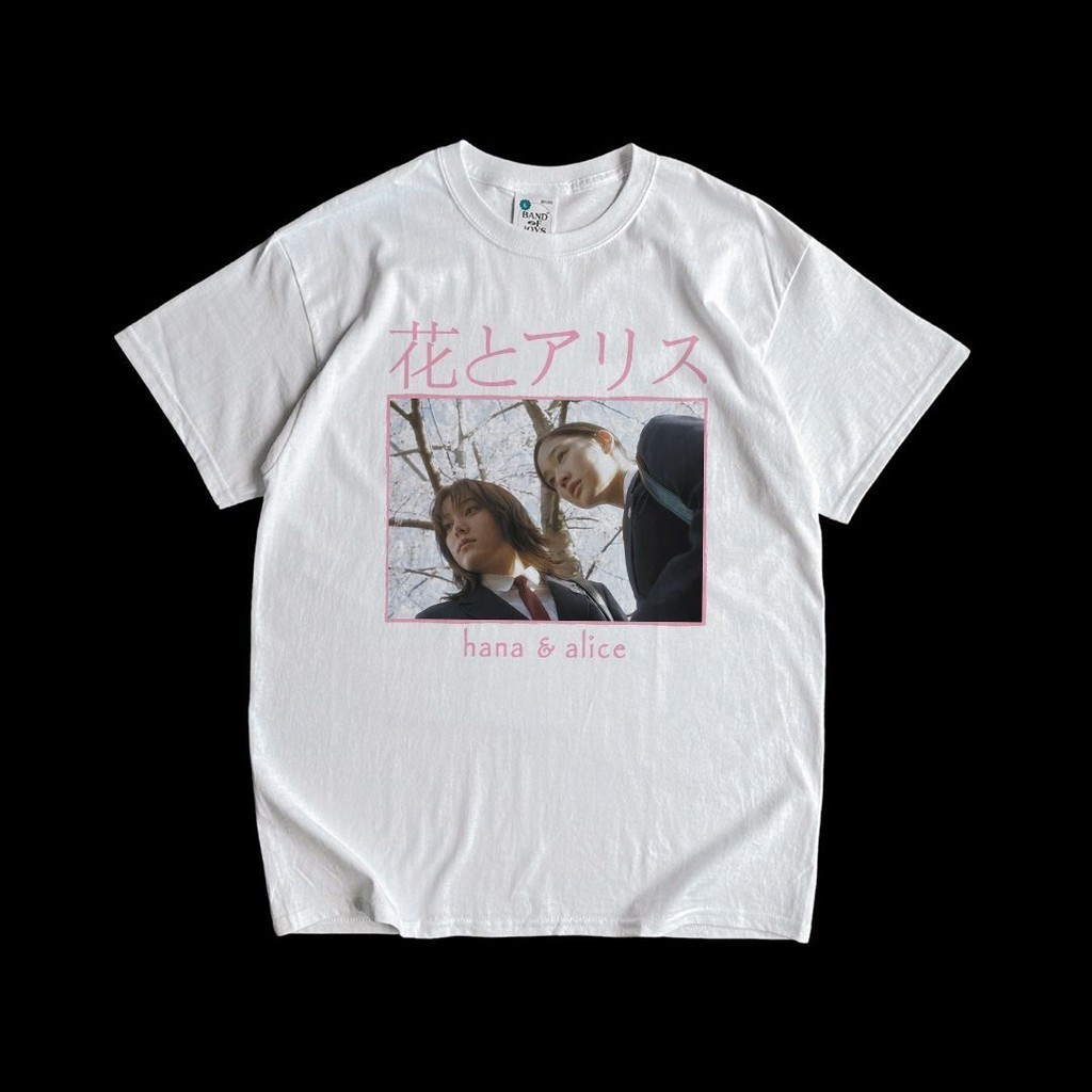 New เสื้อ  รูปแบบใหม่ Hana and Alice 花とアリス T-shirt ผ้านุ่ม ใส่สบาย เสื้อยืดพิมพ์ลายcotton