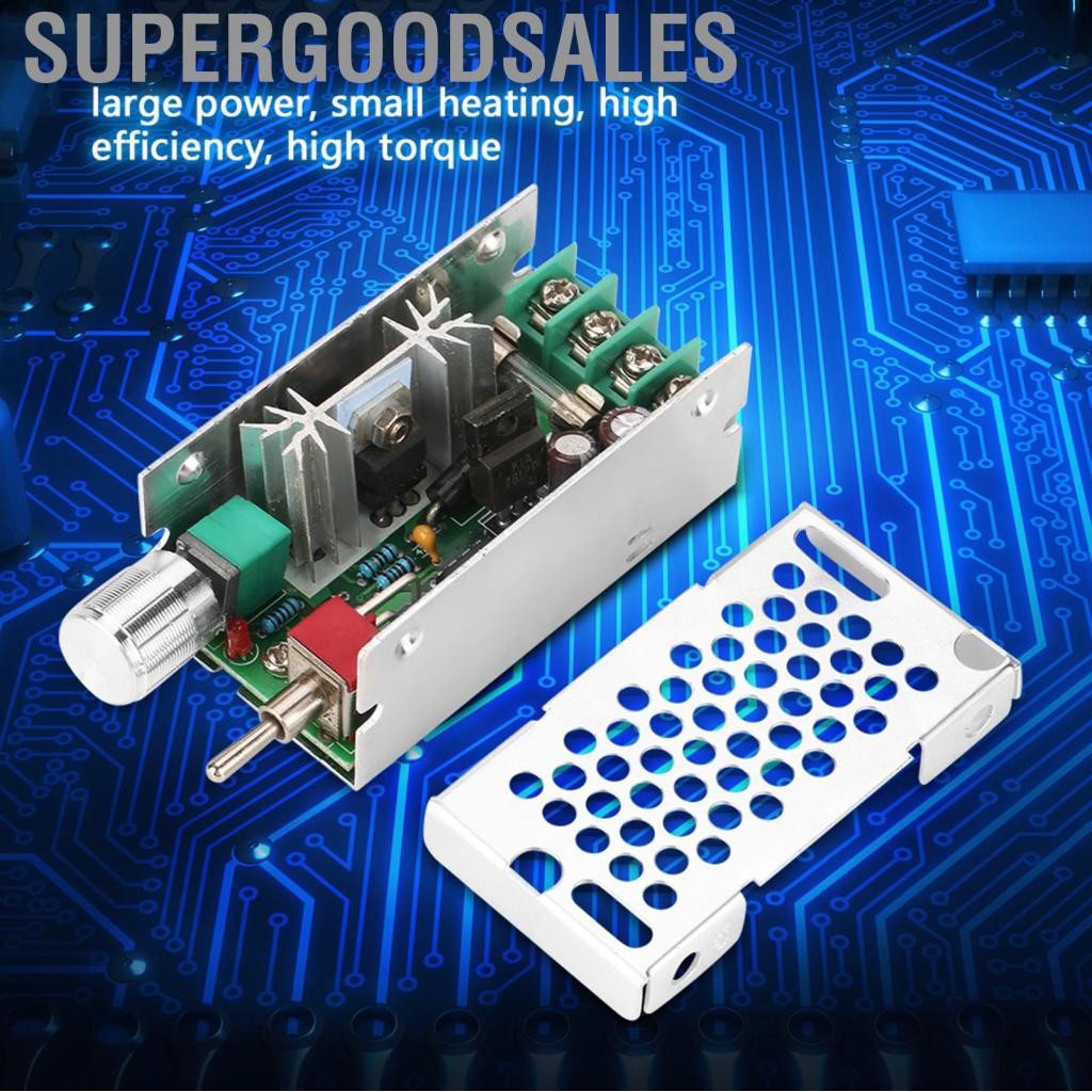Supergoodsales 12-40V DC แปรงมอเตอร์ควบคุมความเร็วตัวแปรตัวควบคุม PWM สวิตช์ CW/CCW