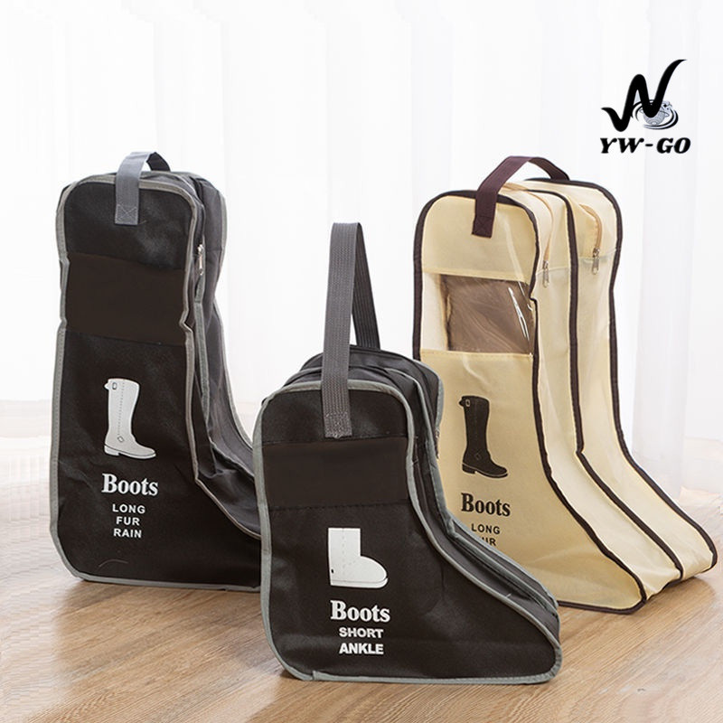 กระเป๋าเก็บรองเท้า กระเป๋าใส่รองเท้า กล่องเก็บรองเท้า บูท มีหูสำหรับหิ้วถือ และ ซิป พกพาสะดวก G3044 - รูปที่ 5