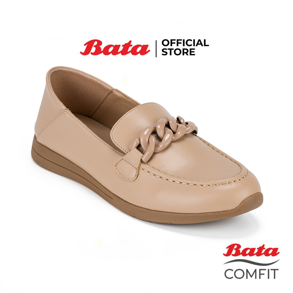 Bata บาจา Comfit รองเท้าแบบสวม พร้อมเทคโนโลยีWellness สำหรับผู้หญิง รุ่น CLASSY-A สีดำ 5016118 สีเบจ 5018118