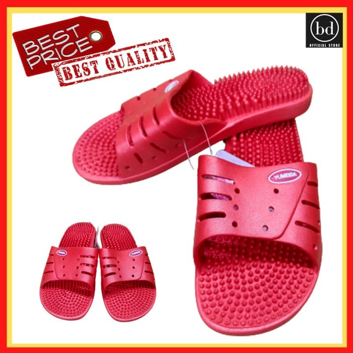 MALL586- [besty_mart3] รองเท้าแตะผู้หญิง Rubber Spiked Home นําเข้าสุขภาพ Quality s28