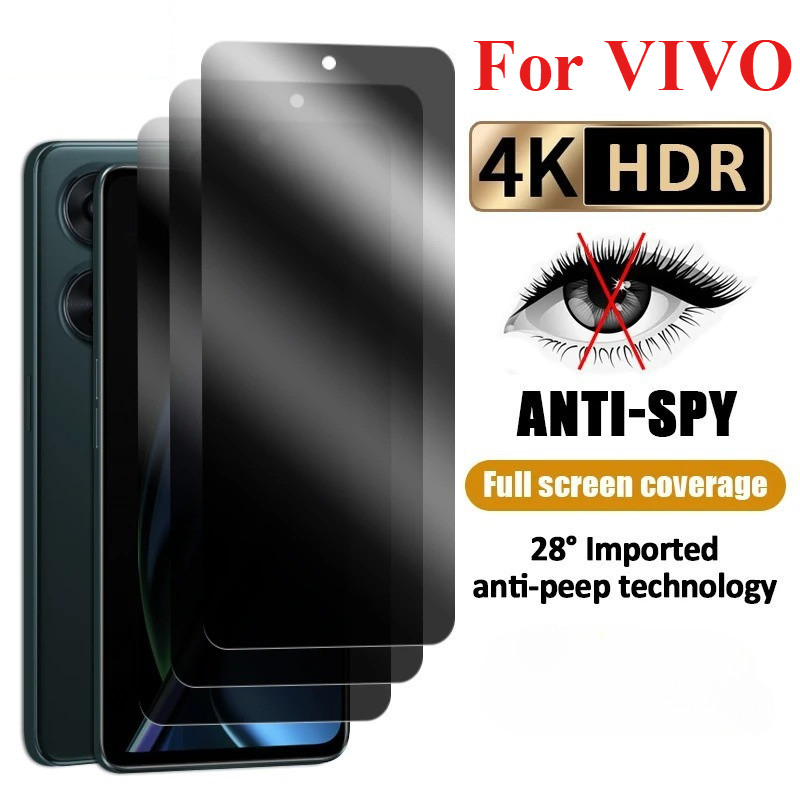 Anti-Spyฟิล์มกันรอย for VIVO Y28 Y20 Y17 Y72 Y03 Y17S Y11 Y12 Y15 Y15A Y16 S1 Pro V29E Y100 Y21 Y95 Y70 Y1S Y50 Y20i Y35