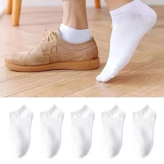 HOME818 ถุงเท้าแฟชั่น ถุงเท้าสีพื้ ข้อสั้น สีดำ ใส่ได้ทั้งหญิง-ชาย (ราคา 10คู่ )