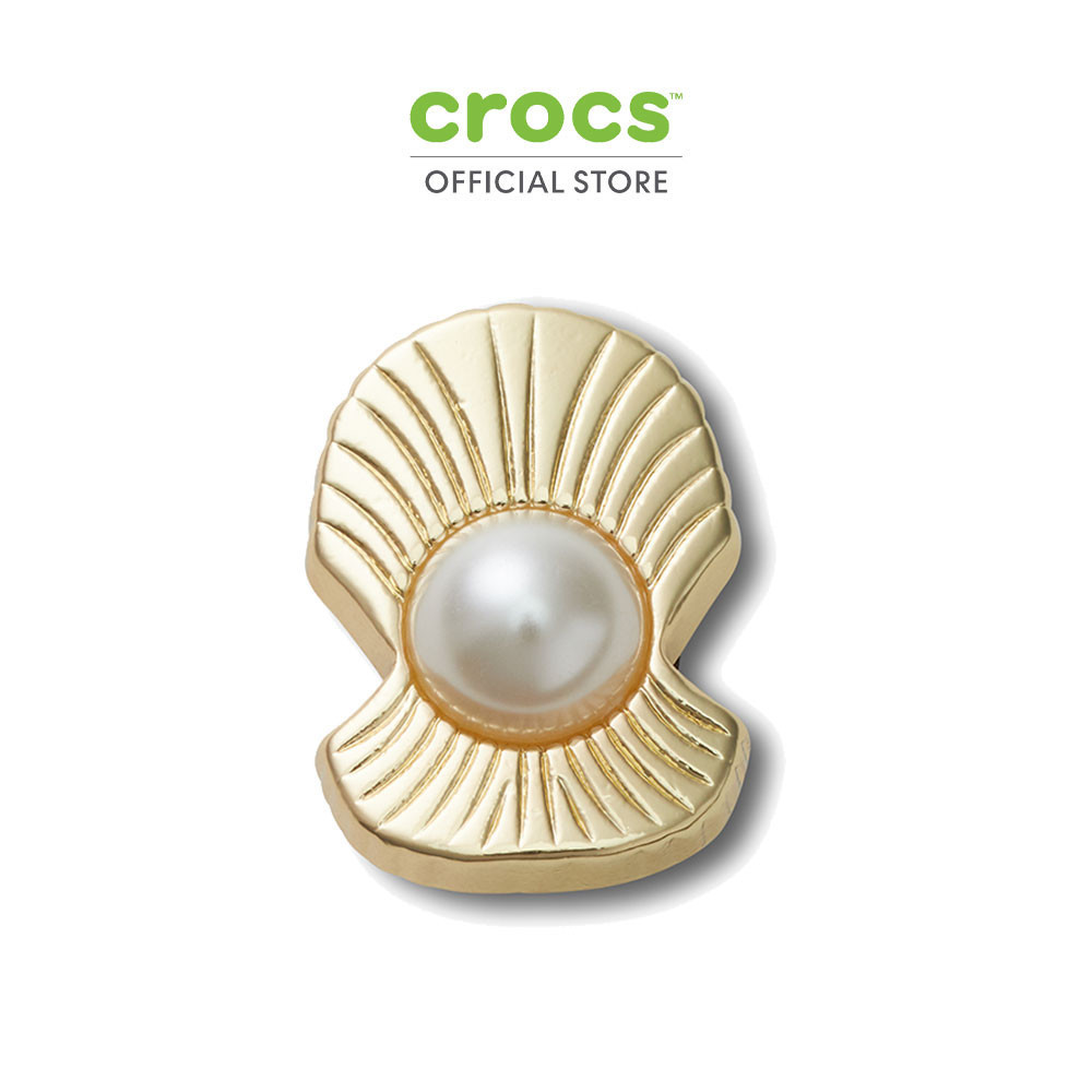 CROCS ตัวติดรองเท้า JIBBITZ™ GOLD OYSTER WITH PEARL รุ่น 10013724
