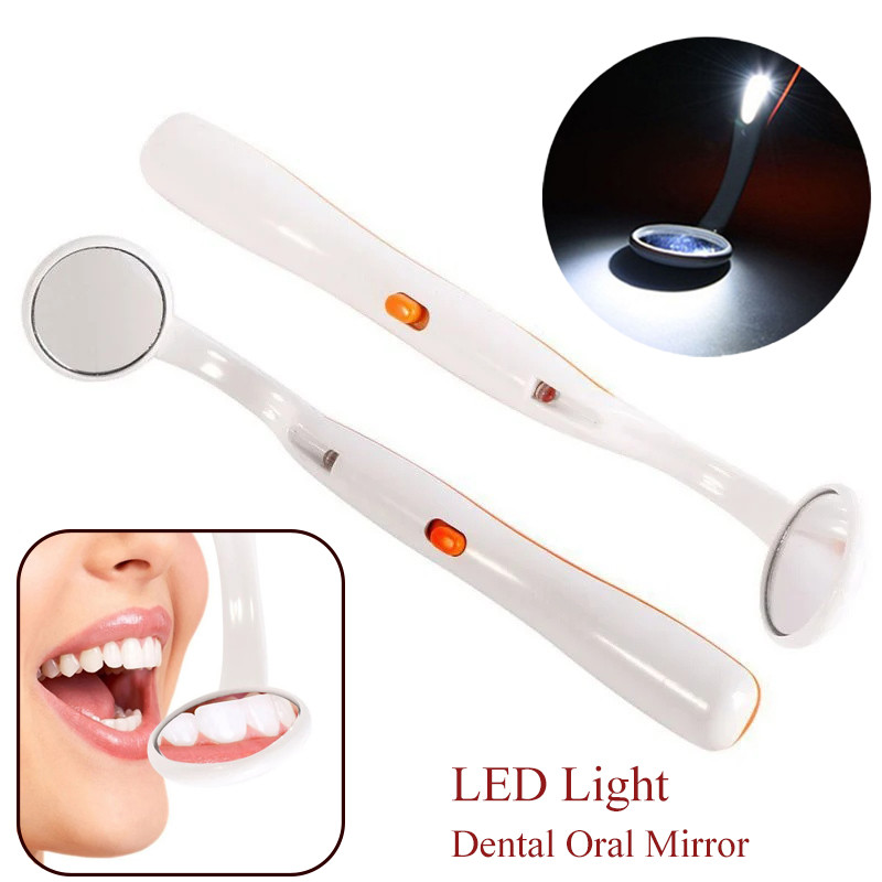 กระจกทันตกรรมทันตกรรม ไฟ Led ทันตกรรม เครื่องมือตรวจสอบกระจกทันตแพทย์ช่องปาก Super Bright Anti-fog ปากกระจกฟันแฟชั่น