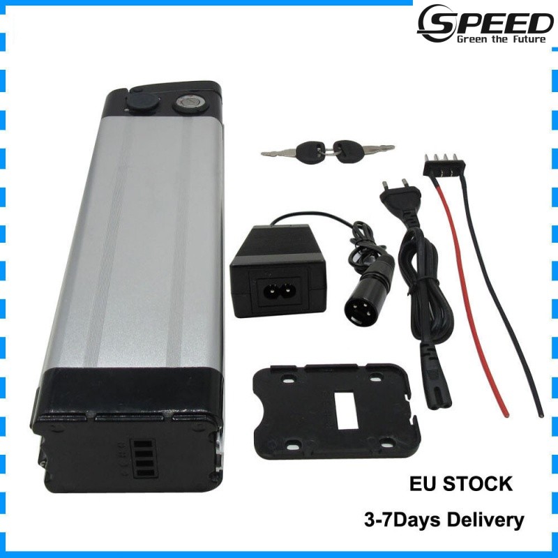 ✿36V 48V 52V 30AH Silver Fish Lithium Ebike Akku Bateria 500W Li Ion ไฟฟ้าจักรยาน 48V 18650 แบตเตอรี