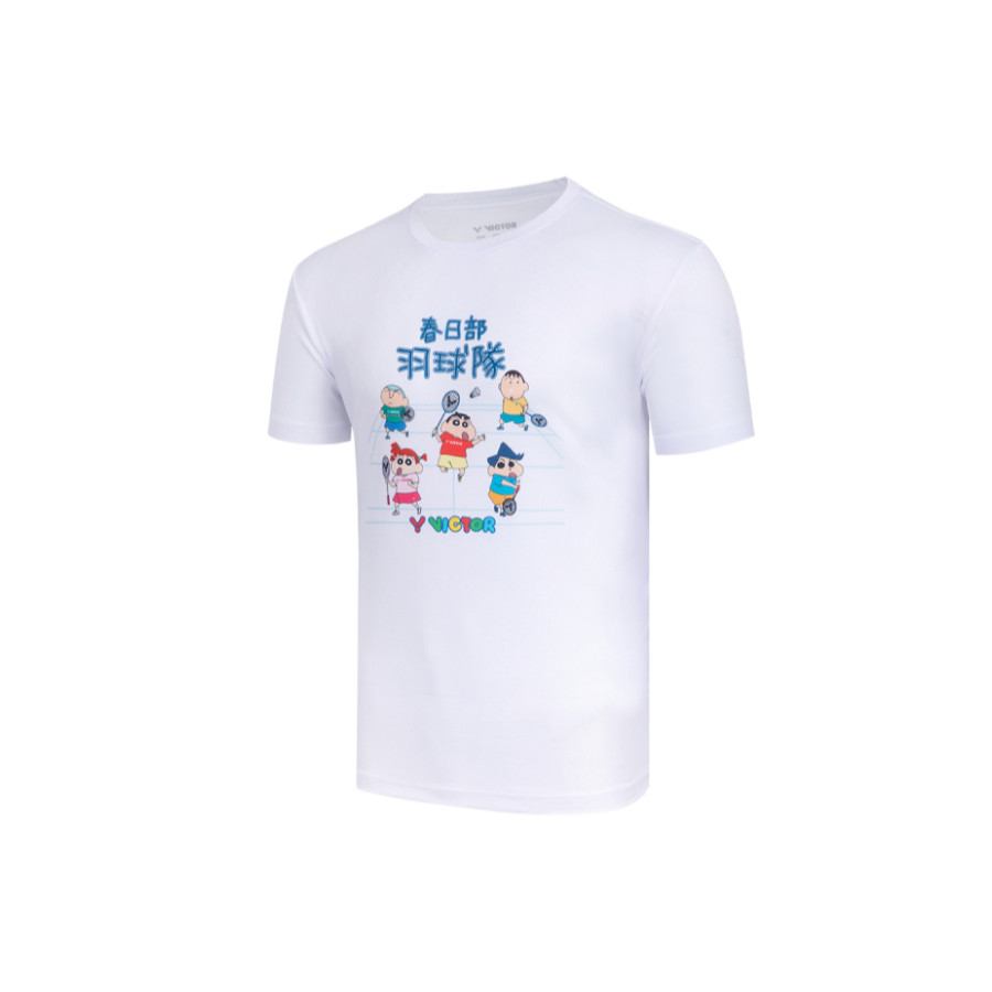 เสื้อแบดมินตัน VICTOR X CRAYON SHINCHAN Second Collection - (T-Shirt T-4501CS A) White