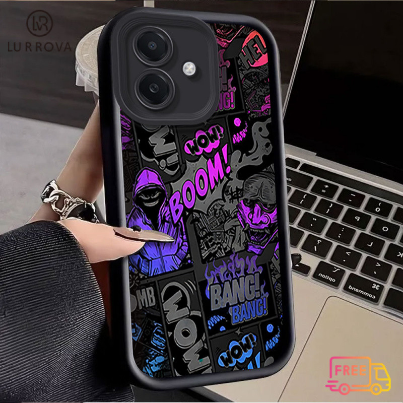 สําหรับOPPO A6PRO A5X A5 5G A5 PRO A3X A3 PRO A80 A60 A79 A38 A18 A17 A57 2022 4G A78 A58 A7 A5S A12 A95 การ์ตูนกันกระแทกTPUโทรศัพท์มือถือกรณีการ์ตูน