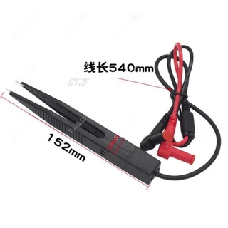 ใหม่ SMD SMT ชิปทดสอบคลิปเมตรตะกั่ว Probe มัลติมิเตอร์ Tweezer ความต้านทาน VEJ30 P18 0.47