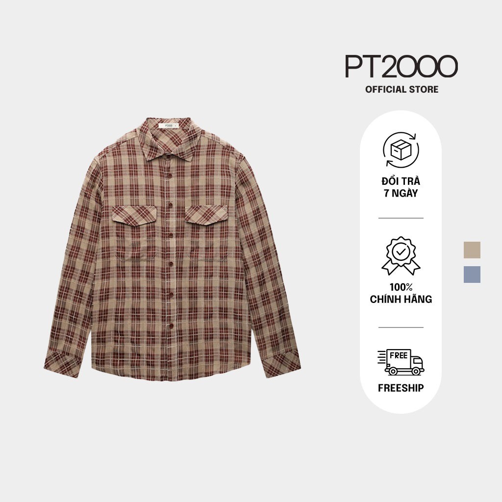 PT2000 เสื้อเชิ้ตแขนยาว ผ้าคอตตอนเนื้อหนา ทรงหลวม อ่อนเยาว์ (SMM-M88)