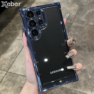 SAMSUNG หรูหราชุบเกราะสําหรับsamsung S25 S24 S23 Ultra S22 Plus FE A55 A54 A53 A35 A25 A15 A34 กันกระแทกฝาครอบ