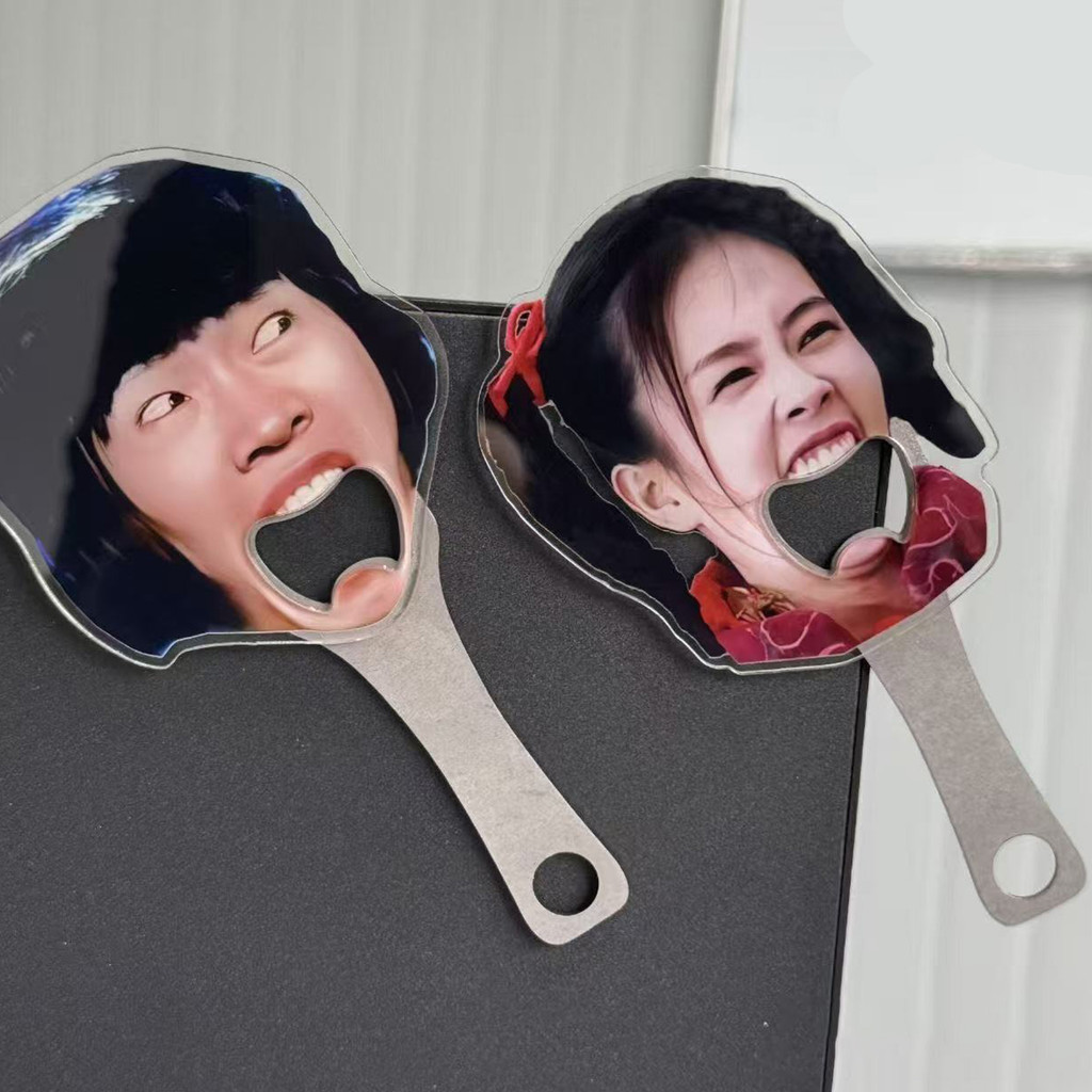 1ชิ้นสแตนเลสอะคริลิคนดังไอดอลแบบฝาขวดเปิดแบบพกพาลื่นประหยัดแรงงานแกดเจ็ตในครัว