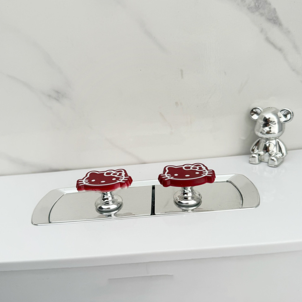 ห้องน้ำแมวการ์ตูนกดปุ่มแรงดันปุ่มเสริมถังน้ำพิเศษสำหรับห้องน้ำในครัวเรือน - รูปที่ 4