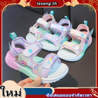 SUGE รองเท้าเจ้าหญิงเอลซ่า แฟชั่นป้องกันการลื่นไถล รองเท้ารั…