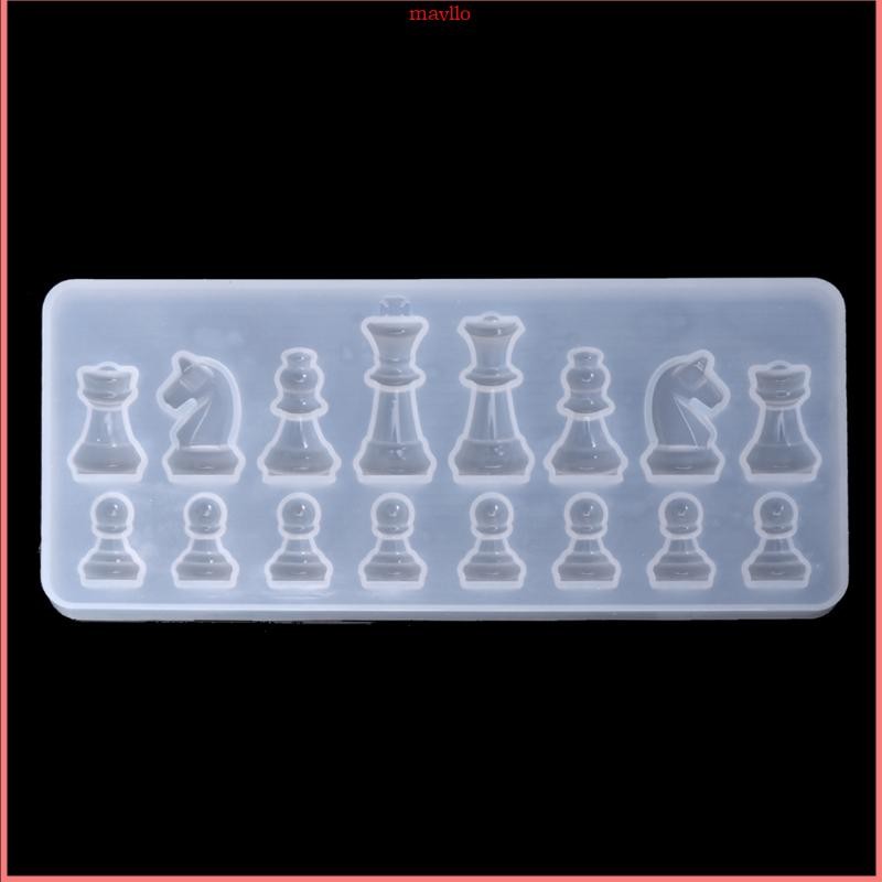 International Chess Shape Silicone Mold DIY Clay Epoxy Resin Mold Pendant  Molds