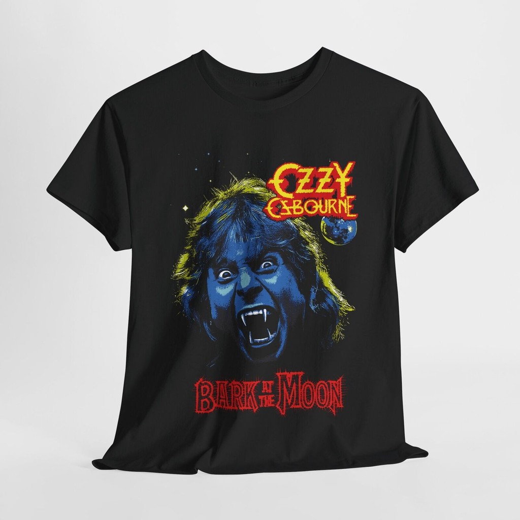 เสื้อ Ozzy Osbourne เสื้อยืด Ozzy Osbourne ผ้าฝ้ายหนัก Bark At The Moon