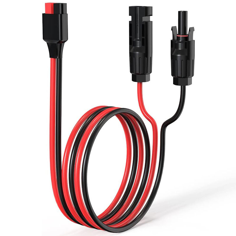14โดยรวม ขั้วต่อแผงโซลาร์เซลล์ 1.5 ม./5 ฟุต สําหรับ ALLPOWERS, Jackery, Goal Zero Yeti, Renogy สถานีจ่ายไฟเครื่องกําเนิดไฟฟ้าพลังงานแสงอาทิตย์แบบพกพา ฯลฯ