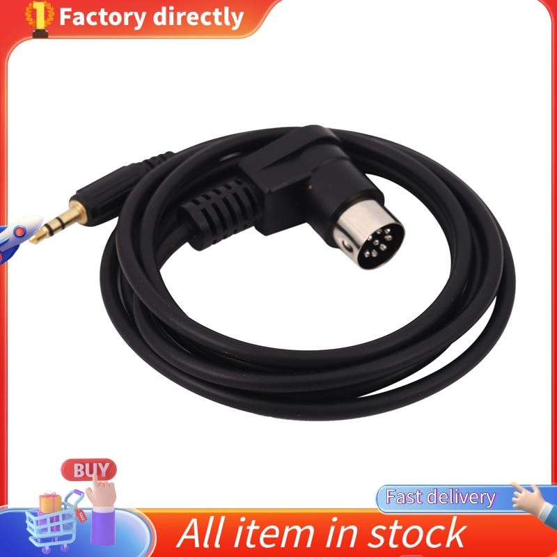รถ 3.5 มม.AUX Input Adapter สายสัญญาณเสียง Mini Jack AUX 8-Pin M-BUS CD Changer สําหรับปลั๊กทอง