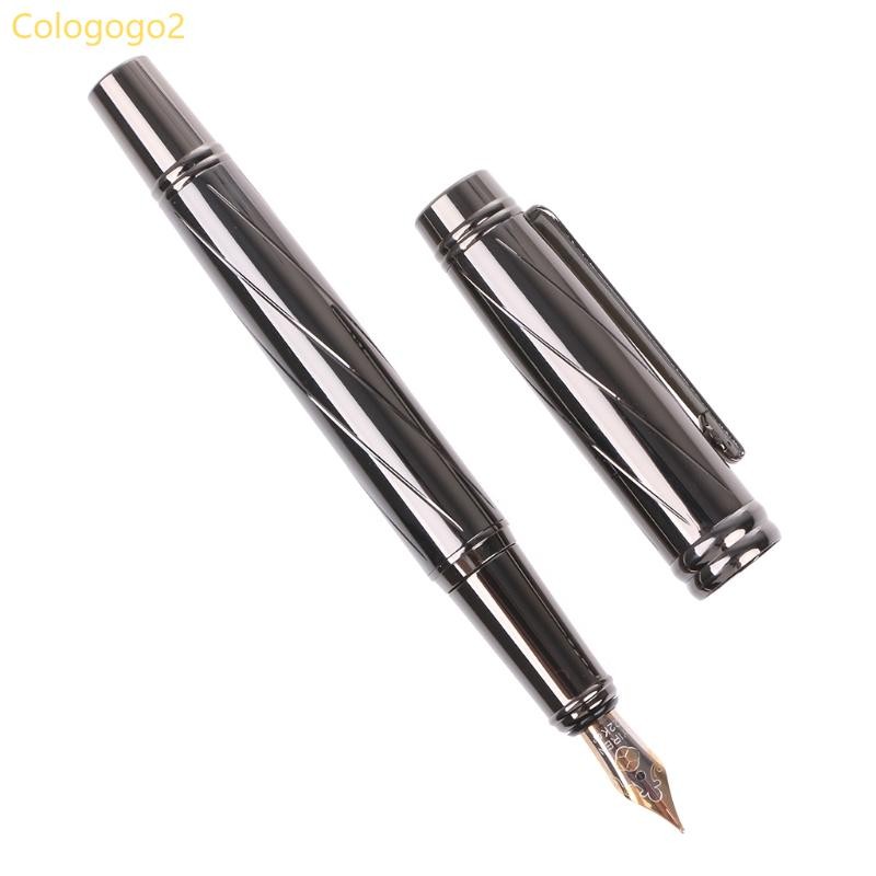 Cologogo2 Vintage Luxury Men s Metal Medium Nib 0 5mm Fountain Pen Writing Tool Supplies