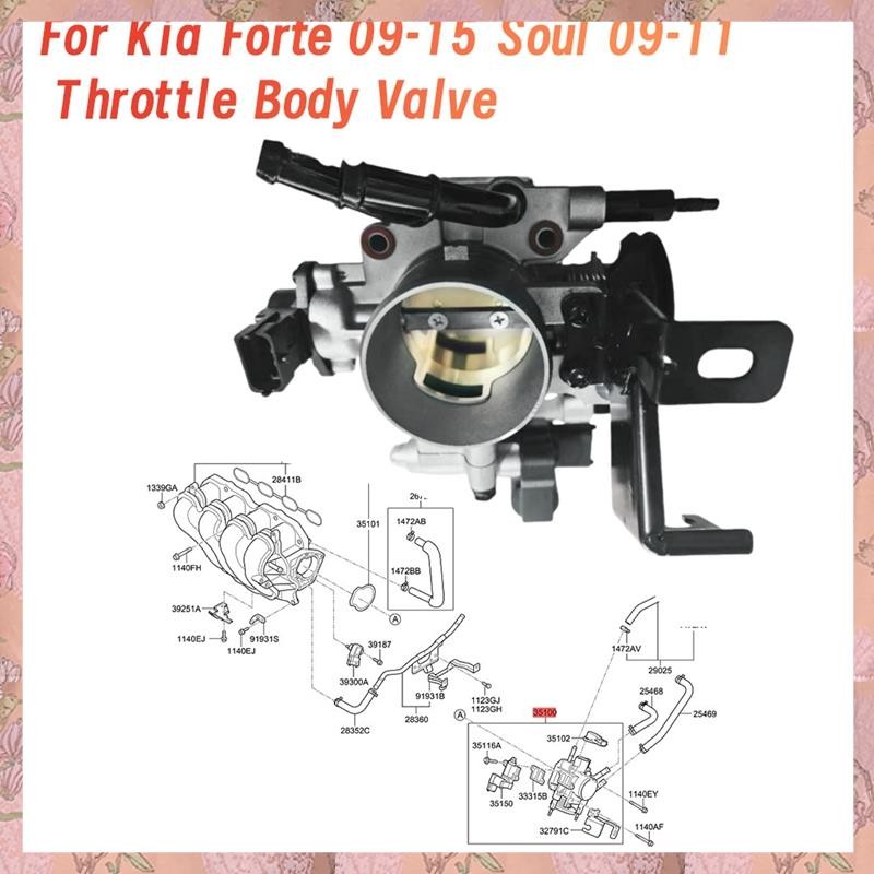 [h3w732xnj.ph] ชุดคันเร่งอิเล็กทรอนิกส์ 35100-2B020 สําหรับ Forte 09-15 Soul 09-11 คันเร่งวาล์ว 3510