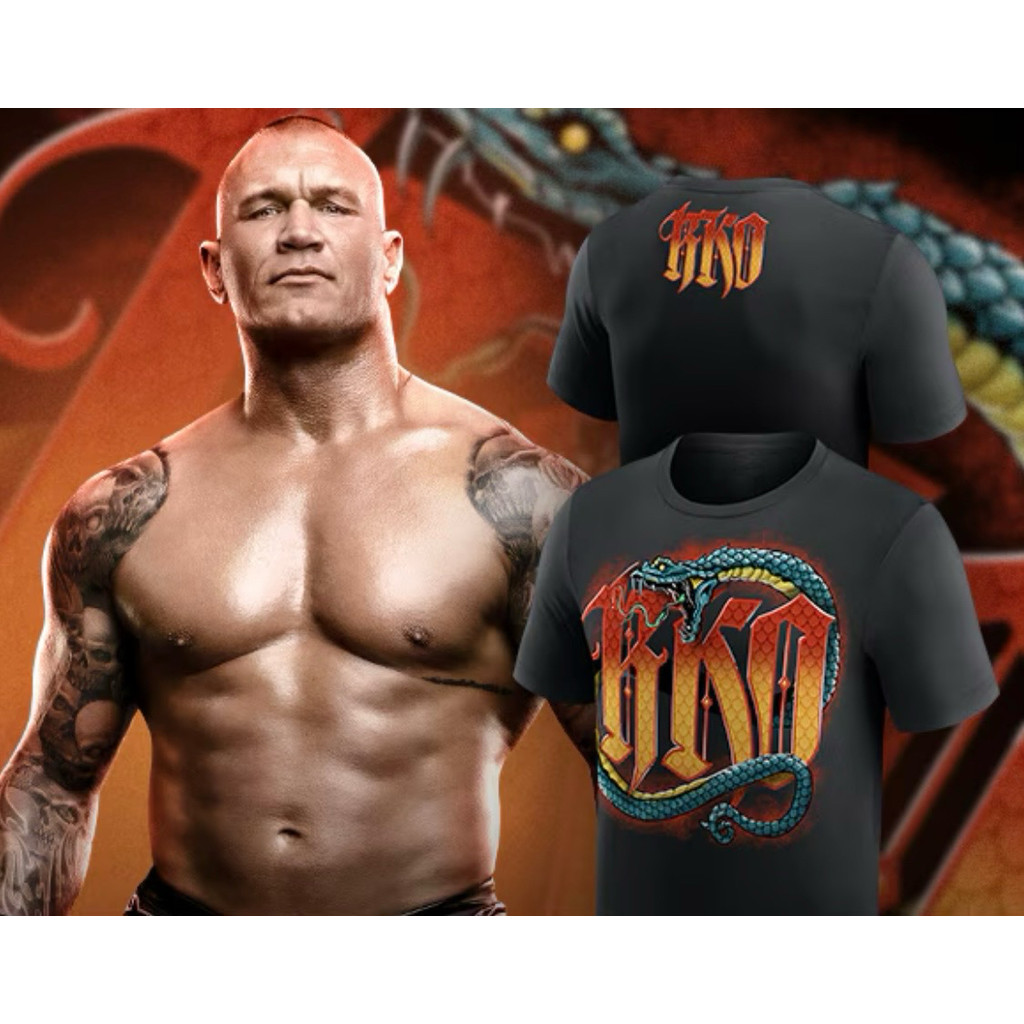 WWE Viper Randy Orton RKO Wrestling Same Loose Crew Neck Short Sleeve 100% Premium Cotton T-Shirt 43