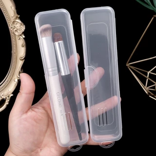 ที่ใส่แปรงเครื่องสําอางแบบใส Travel Organizer สําหรับเครื่องมือแต่งหน้าปากกาช้อนส้อมกล่องเก็บหลายขนาด