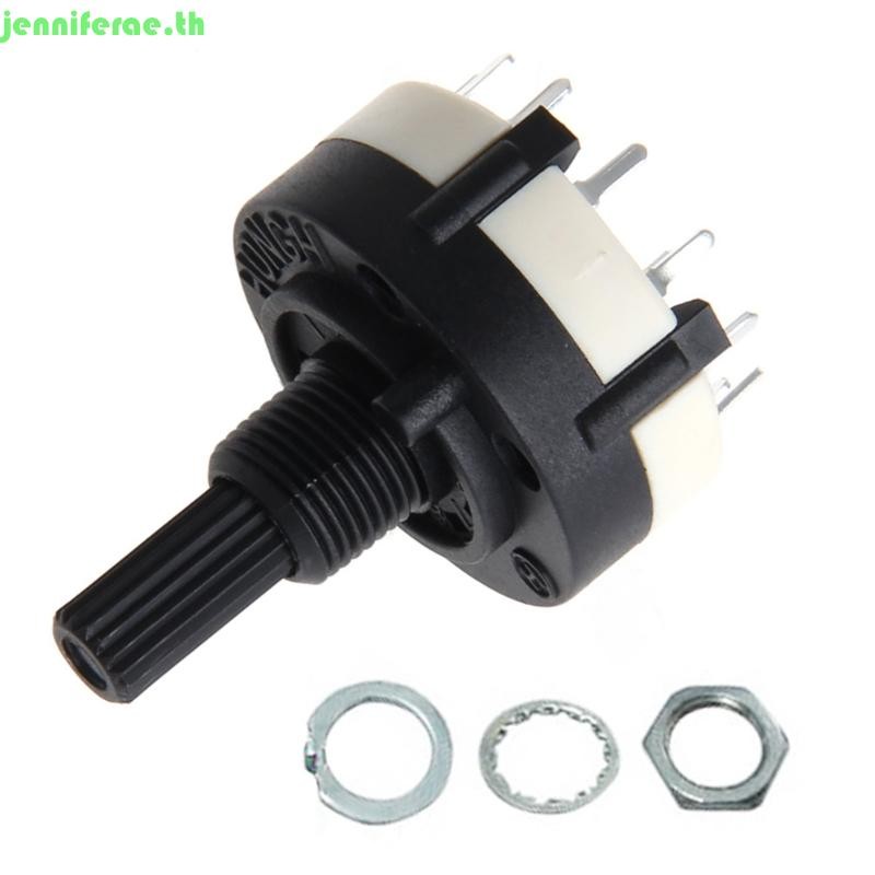Jennifera สวิตช์โรตารี RS26 1P12T Band Switch Band Channel Rotary Selector Switch 1 เสา 12 ตําแหน่งเลือก Positi ได้