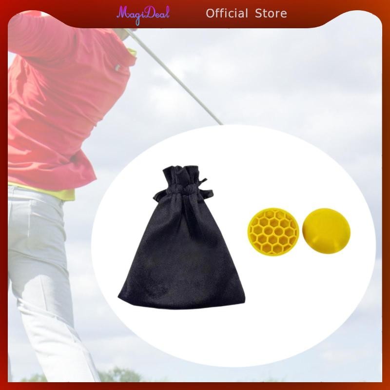 MagiDeal 2 ชิ้นยาง Force Pedal Golf Ground Force แผ่นใส่การฝึกอบรม Force Pads เริ่มต้นในร่มกลางแจ้ง 