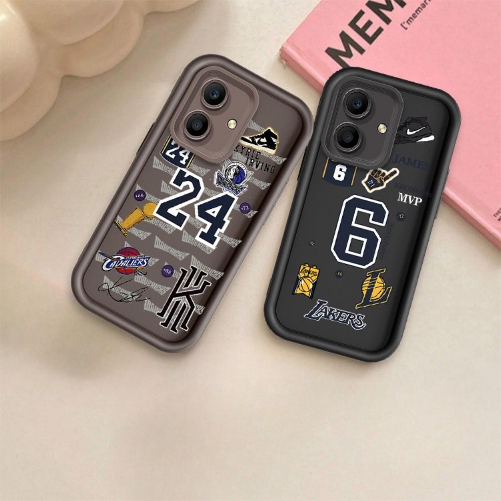 ปลอกสําหรับเข้ากันได้ OPPO A3 A3X A3Pro A5 Pro A40 4G 5G NO.24 Jersey NO.6 Jersey ซิลิโคนกันกระแทกกร