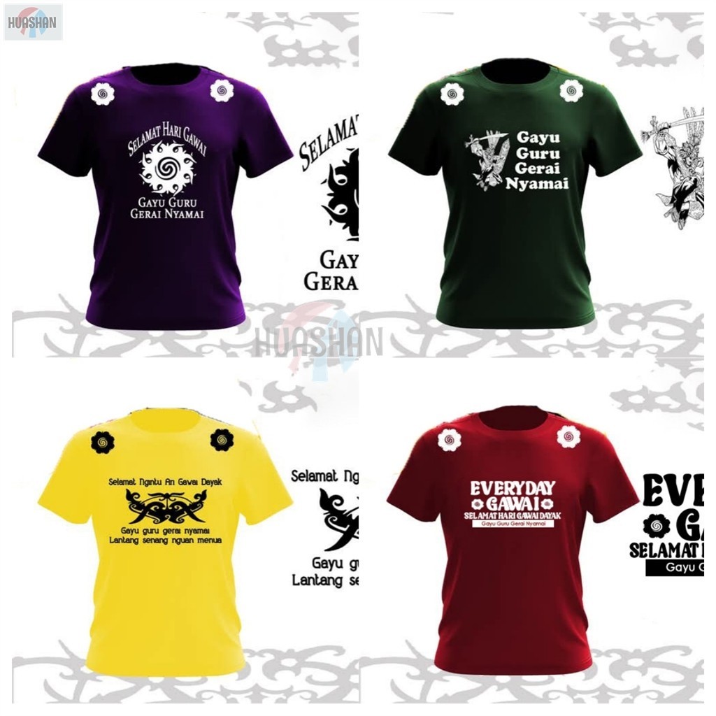 Gawai Dress / เสื้อยืด Gawai / All The Years Gawai 2025 GAVE Teacher Auss Outlet ... ~ Maroon