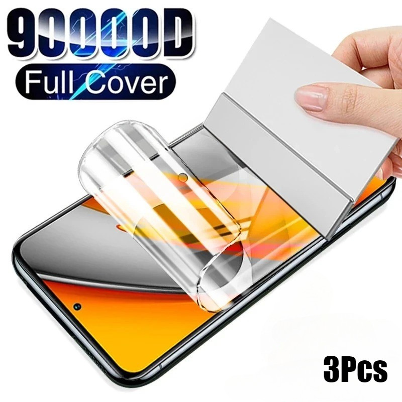 OppoFind FindX8 FindX7 3 ชิ้น 9000D คุณภาพสูง HD Clear Soft Hydrogel ฟิล์มสําหรับ Oppo ค้นหา X8 X7 P