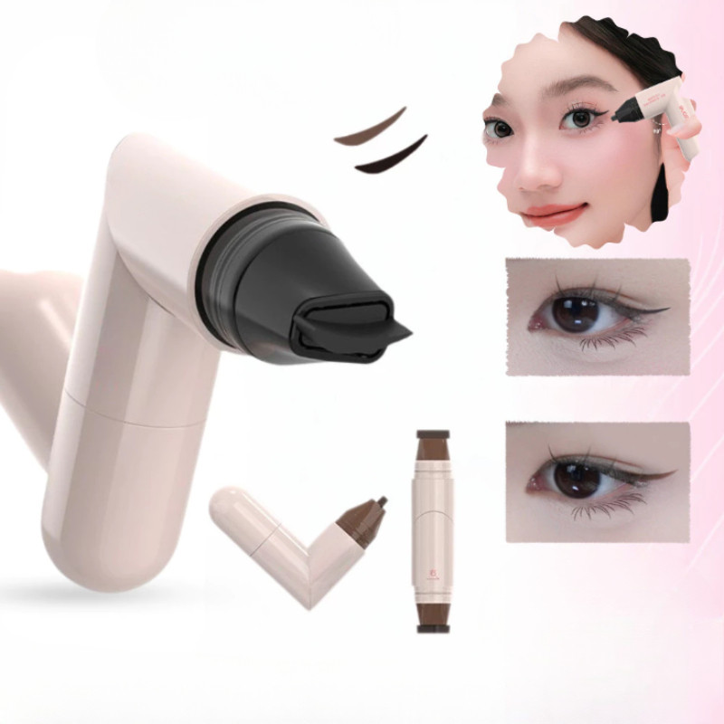 หัวใจรุ่นขี้เกียจสองหัวอายไลเนอร์แสตมป์อายไลเนอร์ซีล ,ตาที่สมบูรณ์แบบใน3วินาทีเพื่อสร้างคม,อายไลเนอร์ซีลไม่จําเป็นต้องหมึก,เส้นโค้งธรรมช