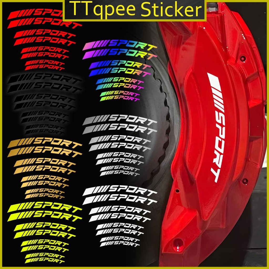 6 ชิ้น SORT มอไซ สะท้อนแสง สติ๊กเกอร์ กันน้ำ บังโคลน ตกแต่งรถ โลโก้ Fazzio Pcx Giorno Vespa Nmax