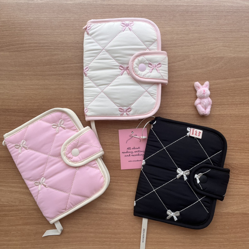 Ribbon embroidery book cover call book hobonichi A6 book cover diary cover fabric