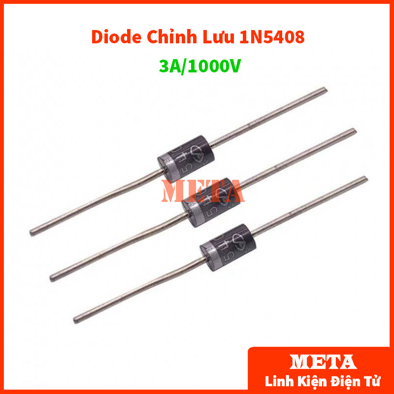 [กระเป๋า 5 ชิ้น] 1N5408 - Rectifier Diode 3A/1000V IN5408 DIP Pin 5408
