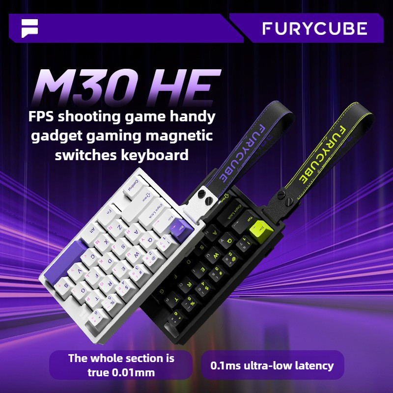 FURYCUBE M30HE 8K Magnetic Switch Rapid Mechanical Keyboard สําหรับ Esports Gaming Classic และ Compa