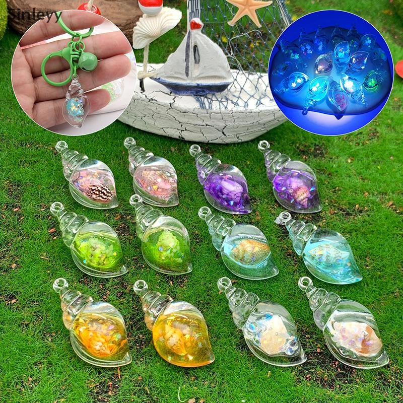 Nle Luminous Conch Design Ch อะคริลิค Marine Life จี้สําหรับ DIY สร้อยข้อมือสร้อยคอเครื่องประดับทําอ