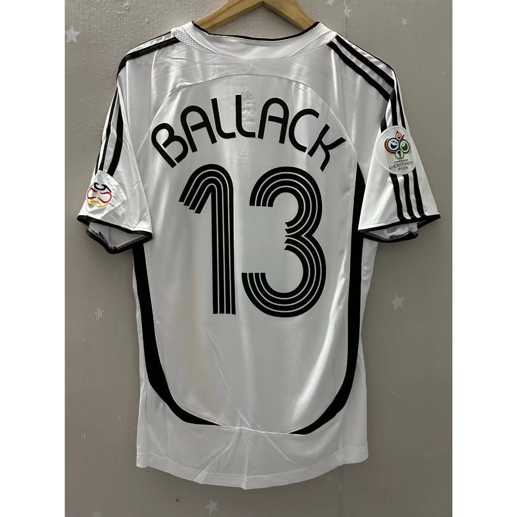 เสื้อฟุตบอลแบบกำหนดเองสไตล์เรโทร BALLACK KLOSE คุณภาพเยอรมัน