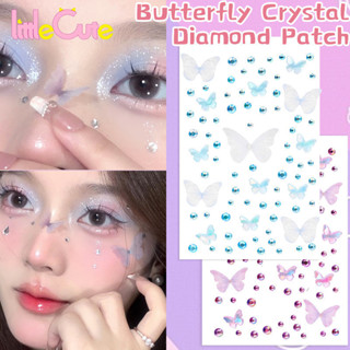 3d Iridescent ผีเสื้อคริสตัลเพชรสติกเกอร์ - Self-Adhesive ชั…