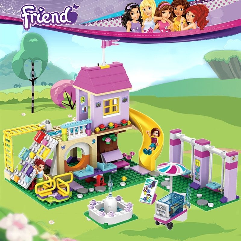 ใช้งานร่วมกับ Lego Girls Friends 41325 Heartlake City Amusement Square เด็กประกอบอาคารบล็อกของเล่น 0