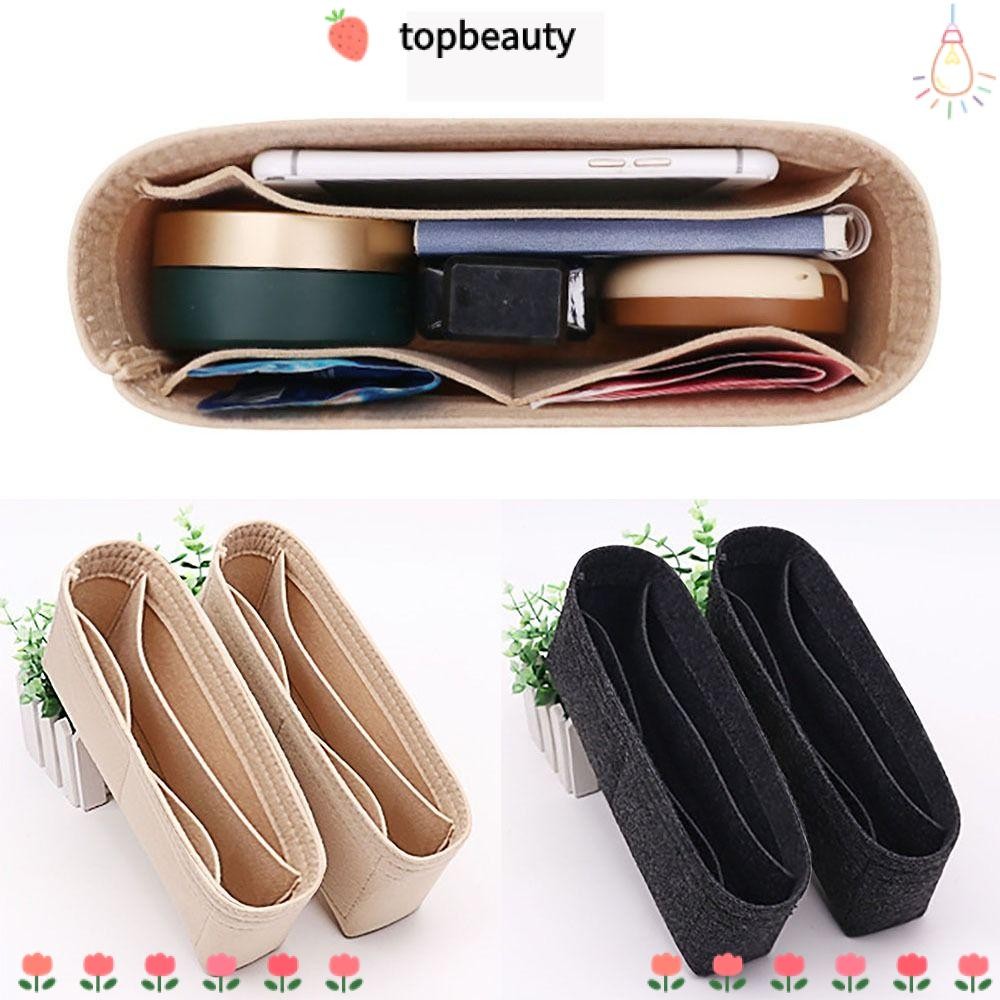 Topbeauty Felt Insert Bag, Organization Storage Purse Liner, กระเป๋าสักหลาดคุณภาพสูงรองรับกระเป๋าพกพา Organiser