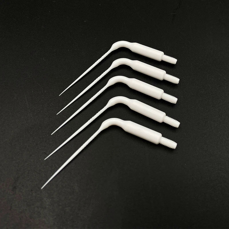 5PCS Dental Plastic Endo Irrigation Tips Fit For Dentistry Air Scaler Handpiece Irrigator Tip
