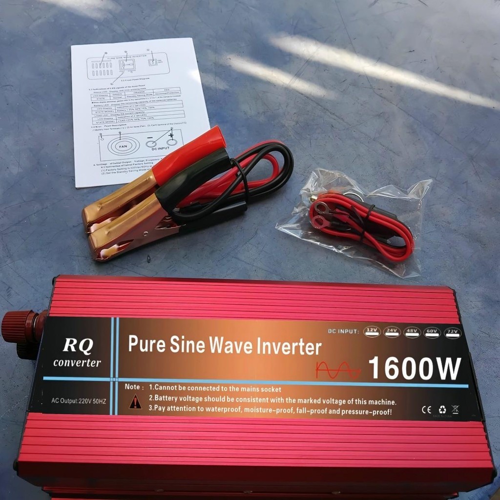 RQ1600W Inverter 5000 w pure sine wave 12v อินเวอร์เตอร์เพียวซายเวฟ 5000w DA inverter อินเวอร์เตอร์เ