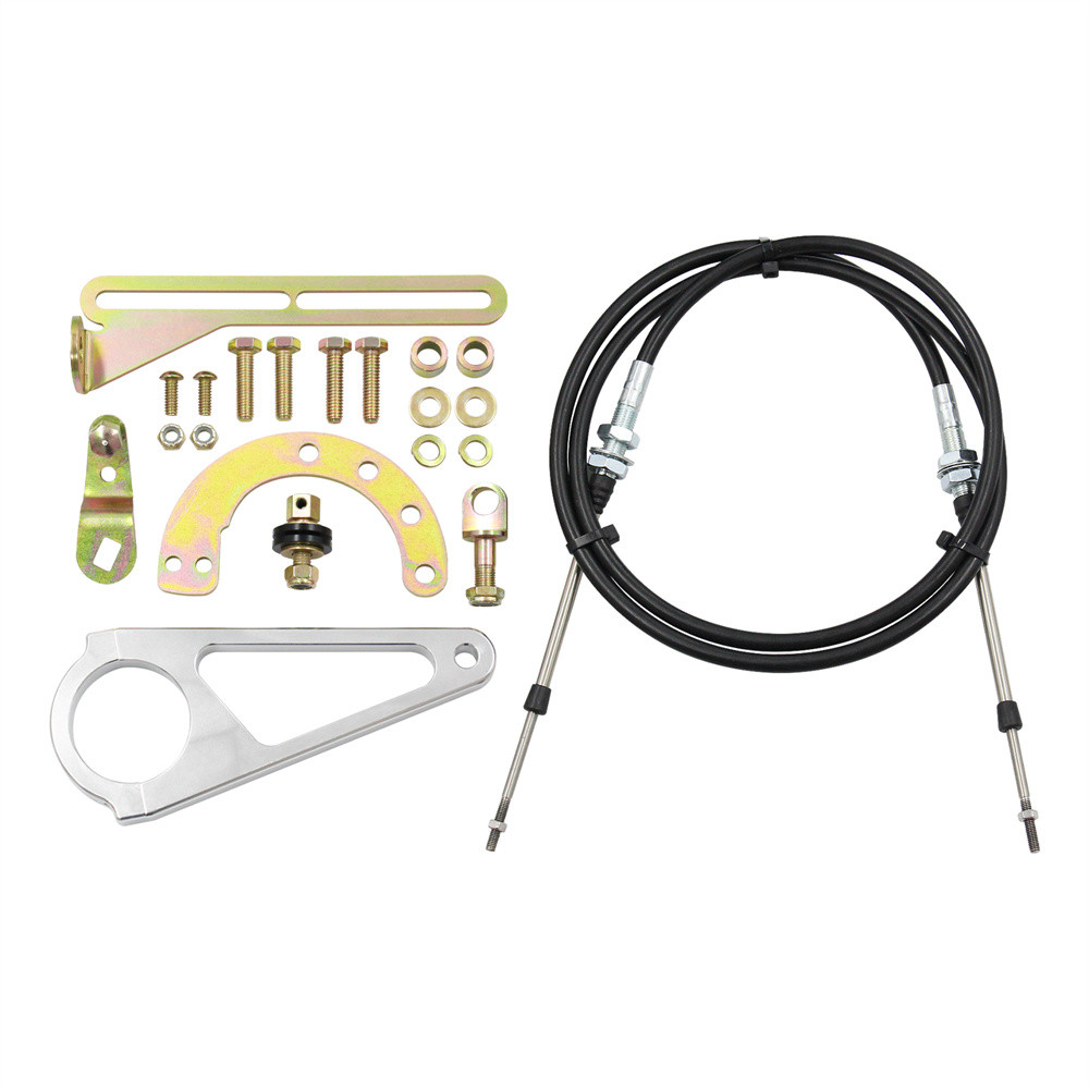 2 "สายเกียร์คอลัมน์ Shift Linkage Kit Fit สําหรับ GM TH350 4L60 4L80E 700R4