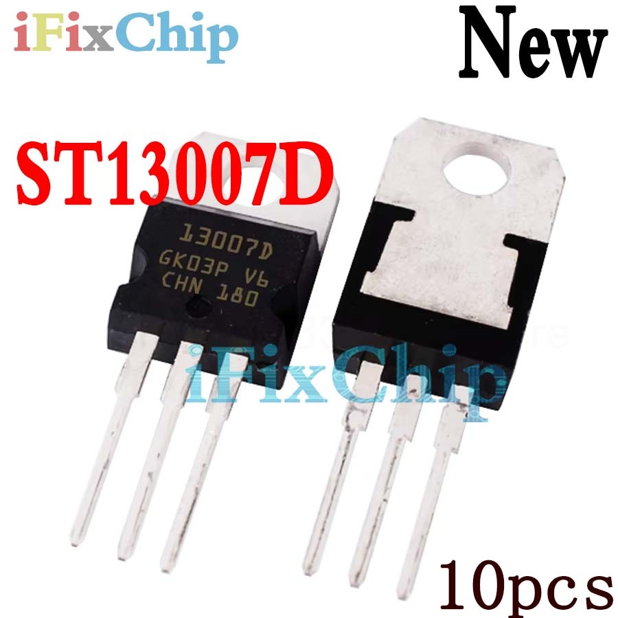 10 ชิ้นแบรนด์ใหม่ ST13007D TO-220 ST13007A ST13007 13007D 13007A